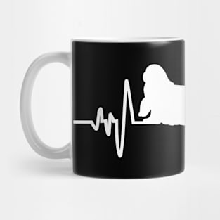 Maltese Heartbeat For Dog Lovers Mug